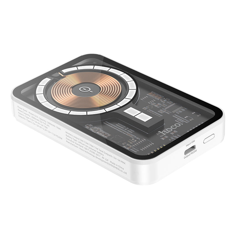 Q10 Transparent discovery edition PD20W magnetic fast charge power bank(5000mAh)