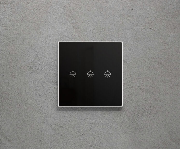 Nature Switch (Black Glass - White 3 way)