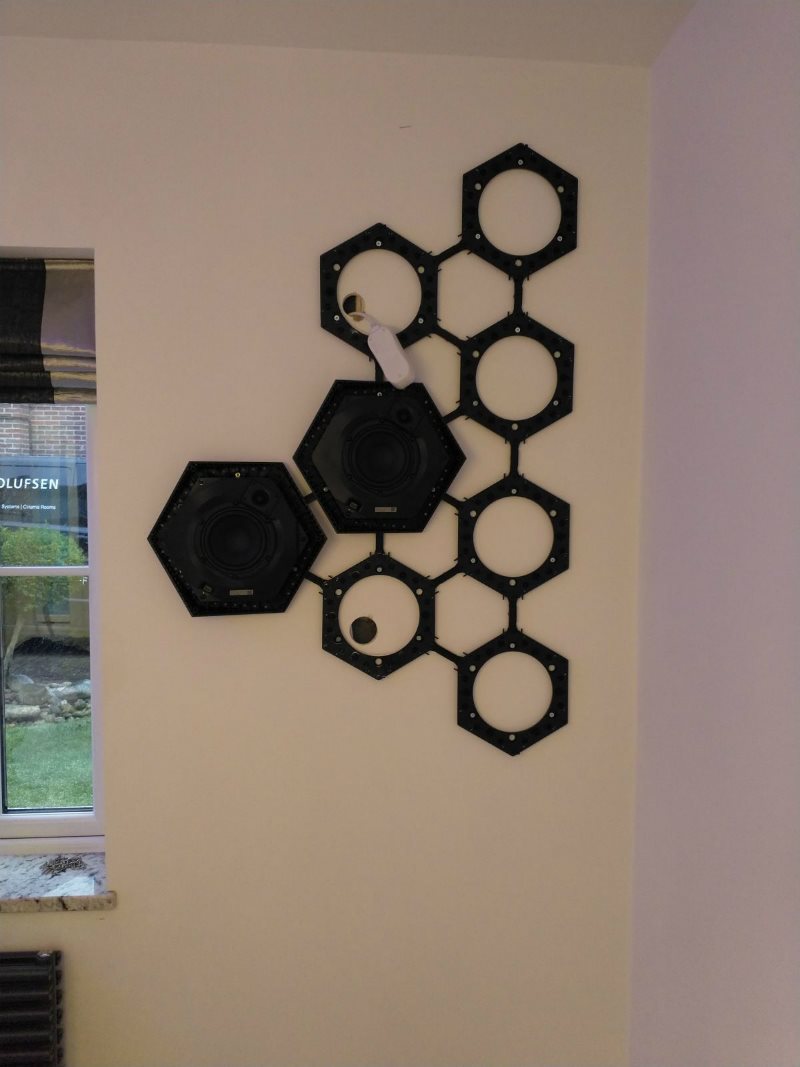 1213326 BeoSound Shape, 6 tile Wall plate, Black