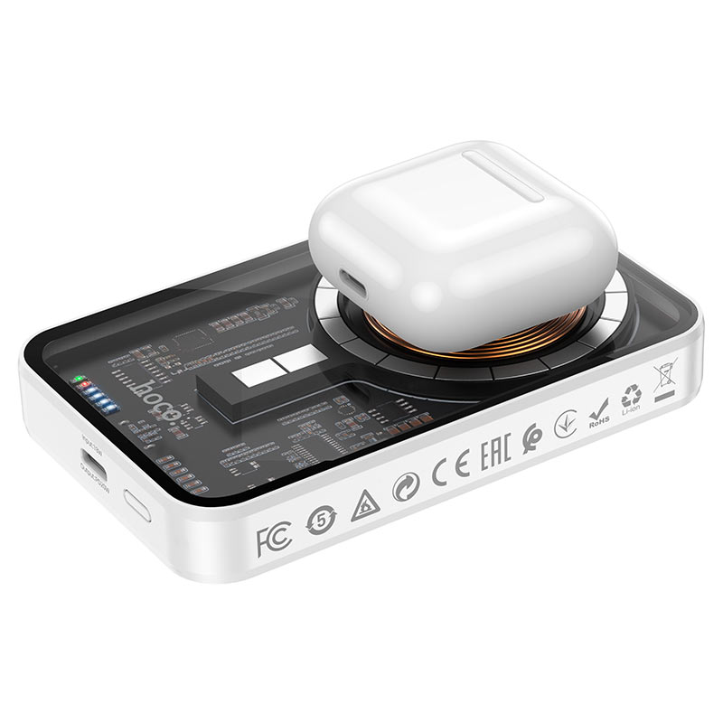 Q10A Transparent discovery edition PD20W magnetic wireless fast charging power bank(10000mAh)