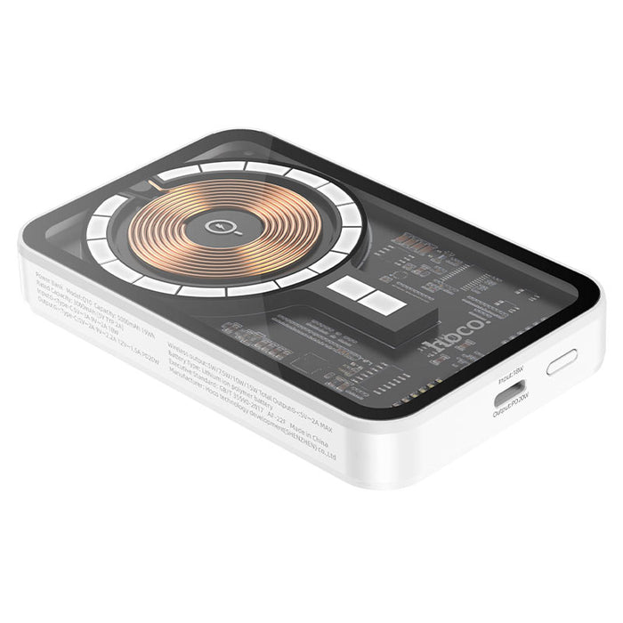 Q10A Transparent discovery edition PD20W magnetic wireless fast charging power bank(10000mAh)