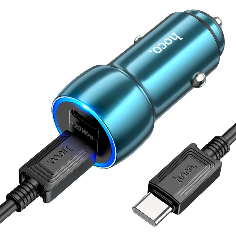 Z48 Tough 40W dual port(2C) car charger set(Type-C to Type-C)