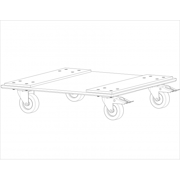 Front mount magnetic cart KVV 987 114 for ES1.8, ES2.5, ES2.6, EX2.5MkII