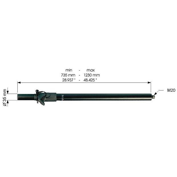 KV2H KVV 987 130 Heavy Duty Speaker Pole