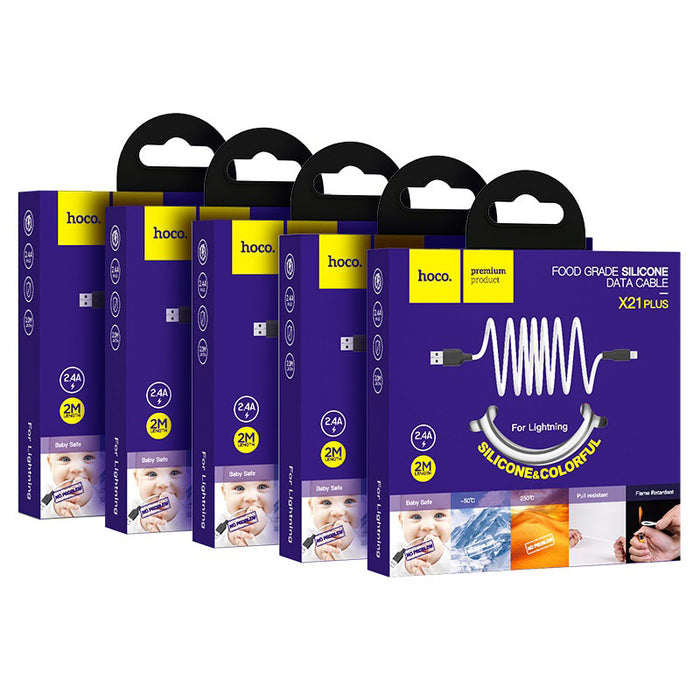 X21 Plus Silicone charging cable for iP(L=2M)
