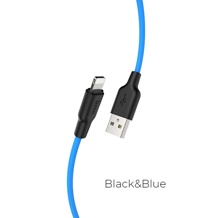 X21 Plus Silicone charging cable for iP(L=1M)