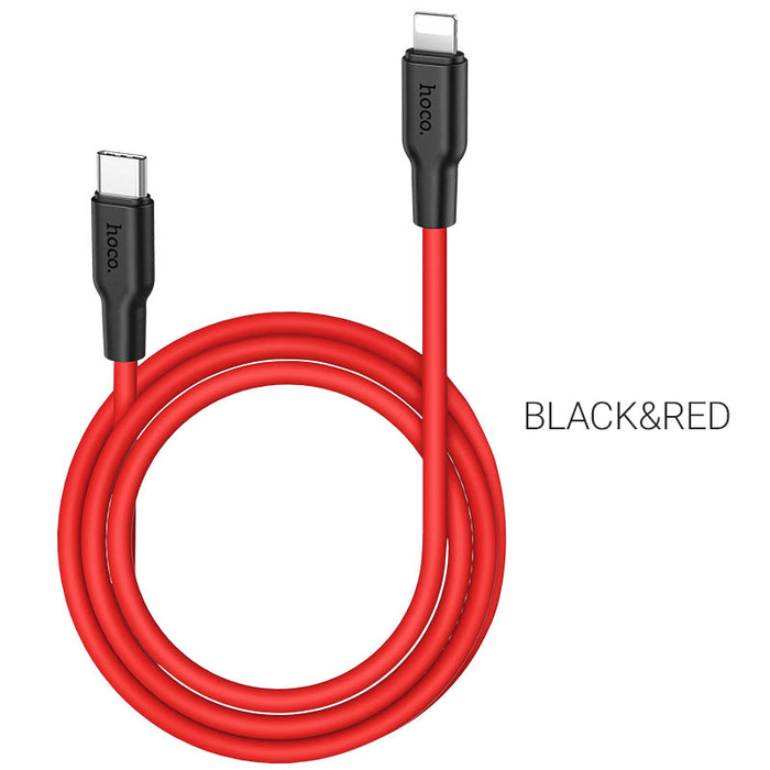 X21 Plus Silicone PD charging data cable for iP