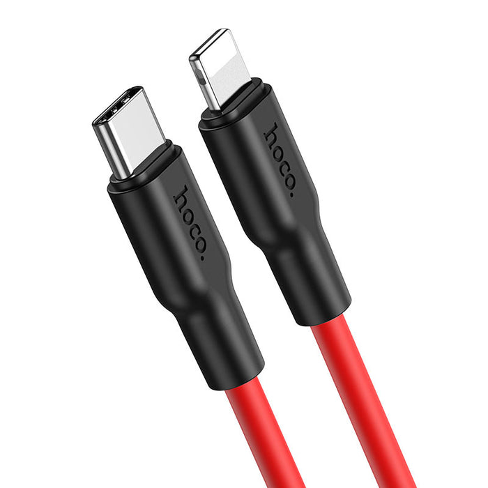 X21 Plus Silicone PD charging data cable for iP