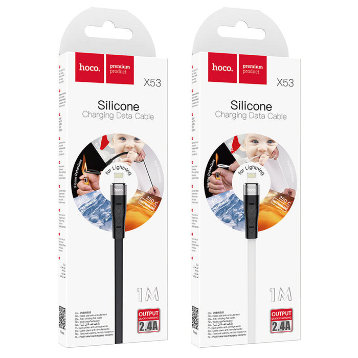 X53 Angel silicone charging data cable for iP