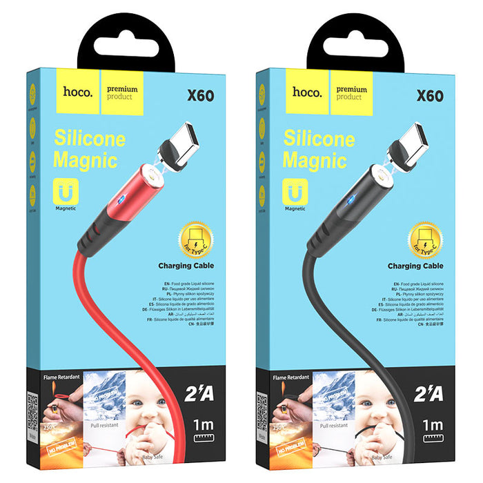 X60 Honorific silicone magnetic charging cable for iP