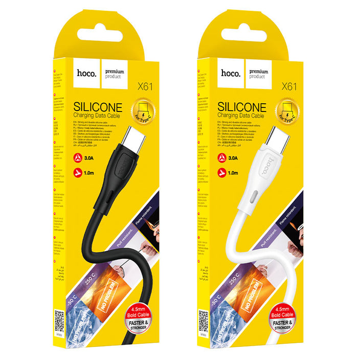 X61 Ultimate silicone charging data cable for iP